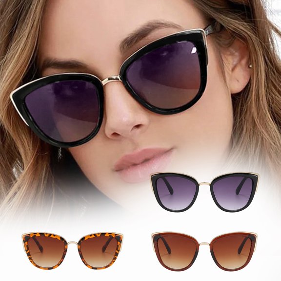 ibiyuan Sunglasses Women Women Classic Large Round Frame Sunglasses Vintage Fashion UV Protection Sun Shades