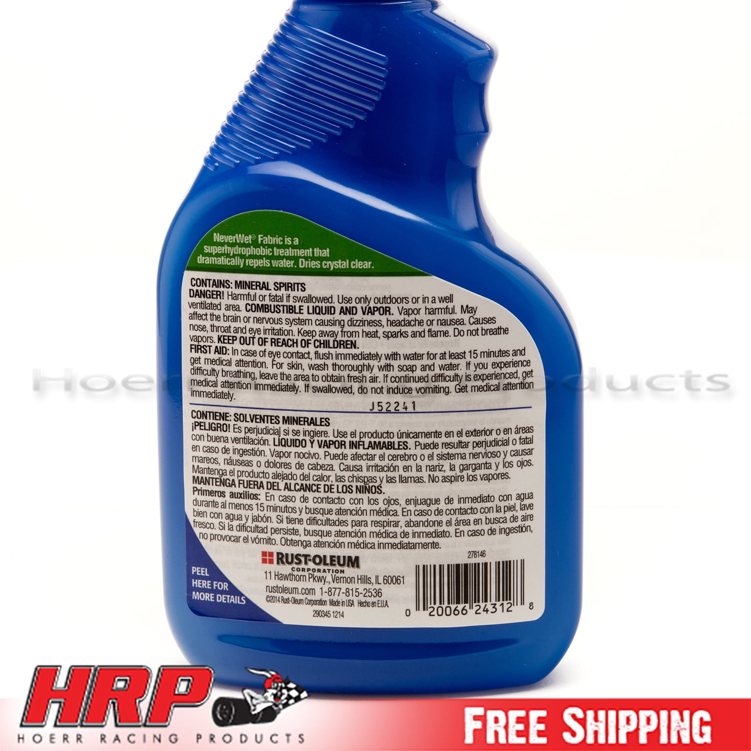 Rust-Oleum 283829 NeverWet Outdoor Fabric Water Repellent