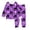 c-Purple, variant on Kcolen Halloween Gifts Halloween Pajamas 2‑Piece Set, Cute Printed Long Sleeve T Shirt Top And Pants Soft Comfortable Pjs Set