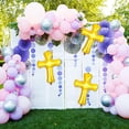 thumbnail image 4 of unbranded 2Ud Globos Cruz En Lámina Color Surtido Para De Fiesta Y Bautizo, 4 of 8