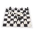 thumbnail image 4 of International Standard Chess Set, Wear Resistant Easy To Store Superb Craftsmanship Plastic International Chess With Chessboard For Outdoor Black+White, 4 of 8