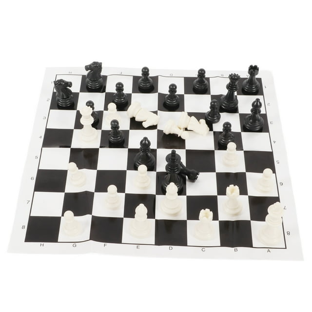 Jeu d'Échecs, PS Plastique en Plastique Échecs Internationaux avec Échiquier pour l'Extérieur