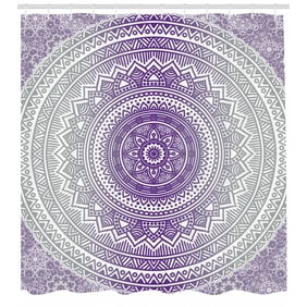 Abstract Shower Curtain Geometric Composition With Different