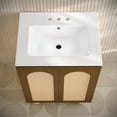 thumbnail image 4 of Plaisir II 24" Freestanding Bathroom Vanity in Brown Oak with 3-Hole Centerset Sink Top, 4 of 5