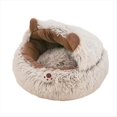 thumbnail image 1 of Cama para Gatos, Cueva Cubierta, para Gatos, Cama para Perros Pequeños, Cálido Antideslizante, Suministros para Mascotas para el Invierno, Gatitos, Cachorros, Balcón A, 1 of 7