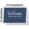 thumbnail image 2 of 20pcs Hotel & Motel Greeting Cards,4x6 inch Welcome Enjoy Your Stay Welcome Guests Card with Envelope and sticker, 2 of 5