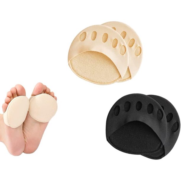 2 pares de almohadillas metatarsianas, almohadillas de tela de panal para el antepié, almohadillas metatarsianas, cojín de protección para los dedos, alivia eficazmente los pies cansados y dolorido