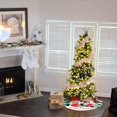thumbnail image 4 of Bouanq Christmas Decorations Xmas Tree Ornaments Christmas Ornaments Christmas Tree Skirt 90CM Printed Tree Skirt Home Christmas Tree Decoration Christmas Gifts on Clearance, 4 of 5