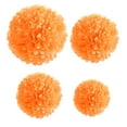thumbnail image 2 of Unatoiry 7.8inch Orange Color Paper For Birthday Party Paper Flowers Decorations Orange color 10inch, 2 of 6