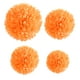 thumbnail image 2 of Cateissary 1 Uds. Conjunto de bolas de papel de Color naranja de 7,8 pulgadas con pompón para fiesta de cumpleaños bolas de flores pañuelos Kits de decoración para fiestas color naranja 14 pulgadas, 2 of 6