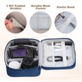 thumbnail image 3 of Uxcell Travel Cable Organizer Bag, Portable Camera Case Electronic Organizer Pouch Digital Storage Carrying Case Navy Blue, 3 of 7