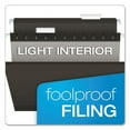 thumbnail image 7 of "Colored Reinforced Hanging Folders, Letter Size, 1/5-Cut Tabs, Black, 25/Box | Bundle of 10 Boxes", 7 of 7