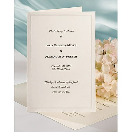 Wilton Print-Your-Own Bi-Fold Programs Kit, 50 ct. 1008-2301