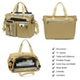thumbnail image 4 of 2-Piece Set Large Women's Canvas Tote Bags – Laptop-Friendly Work Totes with Crossbody & Shoulder Straps | Perfect for Travel, Gym Sessions & Daily Use, 4 of 9
