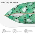 thumbnail image 5 of Fotbe Sheep Zzz Pattern Velvet Decorative Throw Pillow Covers with Elegant Piping, Soft Plush Cushion Cover for Sofa, Bed, Car, Office-20"x20", 5 of 8