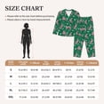 thumbnail image 4 of Honeii Tropical Leopard print Women's Pajama Sets Long Sleeve Button Down Sleepwear Nightwear Soft Pjs Lounge Sets-XX-Large, 4 of 7