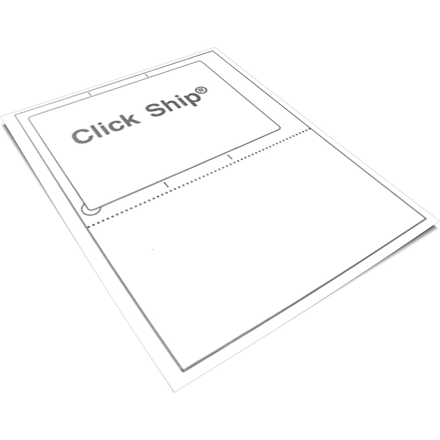 100 Click Ship labels with Tear Off Receipt. Use these if your printing