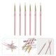 thumbnail image 1 of FENGGUIQU 6Ud Pinceles Para Pintura De Rosa Oro Para Nail Art Y, 1 of 8