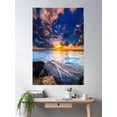 thumbnail image 2 of Dark Blue Sky With Clouds Sunset Background Poster Wall Art, Modern Wall Decor, 12x18 UNFRAMED, 2 of 2