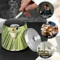 thumbnail image 4 of Yayeee Ashtray with Lid for Cigarette Smokeless Stainless Steel Home Ash Holder, Light Green Martini, 4 of 7