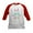 Red/White, variant on CafePress - Hoppy Easter Baseball Jersey - Kids Cotton Baseball Jersey, 3/4 Sleeve Shirt