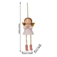 thumbnail image 3 of Christmas Hanging Leg Angels Resin Ornament Set | 3 Styles with Star Heart Praying Pose | 5.12 Inch Festive Tree Decor | Golden Hanging String for Christmas Wreath Party Decoration, 3 of 6