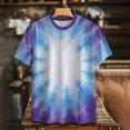 thumbnail image 5 of PNTUTB Summer Women's Fashion Tie Dye Gradient Casual Crew Neck Pullover Loose Comfortable Short Sleeve Tops, 5 of 6