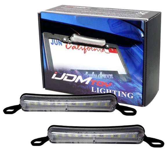 Universal Fit Bolt-On Xenon White 12-SMD-5730 LED License Plate Lamp For Car SUV Truck RV