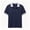 Navy #016, variant on Polo Shirts for Women Summer Collared V Neck Short Sleeve Shirts Dressy Casual Button Down Lightweight Side Split Golf Shirt, 2XL