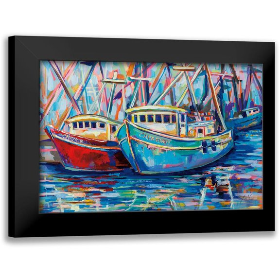 Vertentes, Jeanette 14x11 Black Modern Framed Museum Art Print Titled - Salty Duo