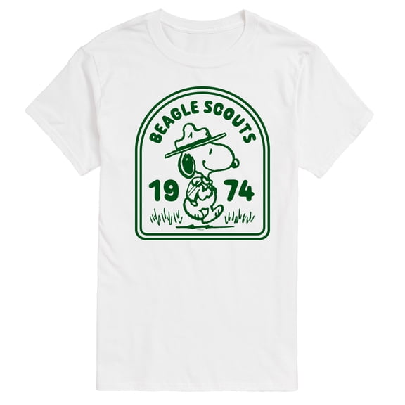 Peanuts - Beagle Scouts One Color Badge - Men's Short Sleeve Graphic T-Shirt