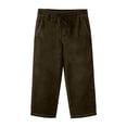 thumbnail image 4 of Miluxas Capris Pants for Girl Casual Summer Straight Wide Leg Loose Drawstring Elastic Waist Cropped Pants Brown 5 Years, 4 of 9