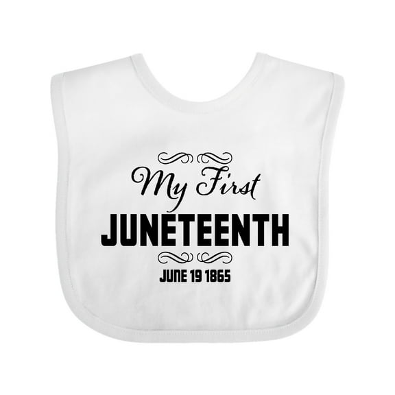Inktastic My First Juneteenth June 19, 1865 Boys or Girls Baby Bib