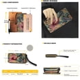 thumbnail image 2 of TSOVTHRID Hummingbird Hibiscus Floral Print Handbag and Wallet Set Womens Tote Bag with Matching Wristlet Wallet Pu Leather Top Handle Handbag Satchel Purse for Shopping Walking, 2 of 7