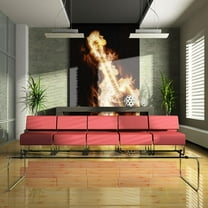 Tiptophomedecor Music Wallpaper Wall Mural - Flaming Guitar