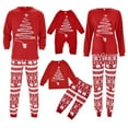 thumbnail image 3 of Shadoumai Matching Family Christmas Pajamas For Couples, Xmas Tree Print Tops Long Sleeve Holiday Sleepwear Sets For Mom Dad Fall Clothes, 3 of 9