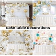 thumbnail image 6 of Wehilion Tulle Table Skirt Ruffle Tutu Table Cloth, LED Table Skirt for Rectangle Table for Baby Shower Wedding, Birthday Party Decoration, 6 of 7