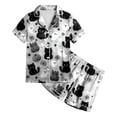 thumbnail image 5 of 8-9 Years Tween Halloween Pajama Set Long Sleeve Pants Sleepwear Outfits Pajamas Set For Girls Girls Matching Pajama Sets With Prints, 5 of 6