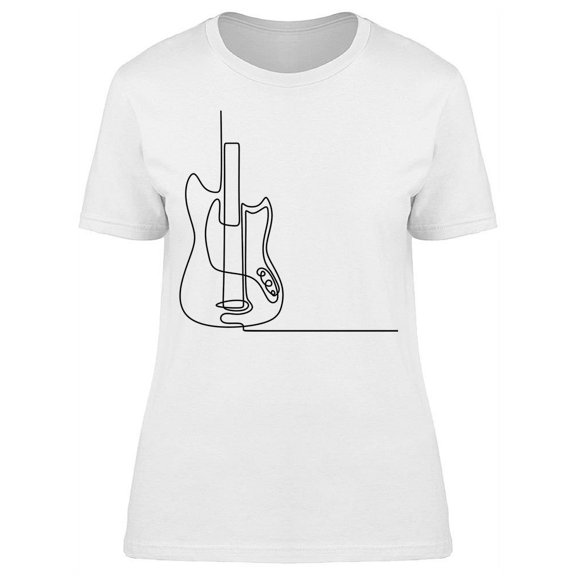 Guitar In The Right Side T-Shirt Women -Image by Shutterstock, Female Medium