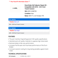 thumbnail image 2 of Drum Brake Self Adjuster Repair Kit - Compatible with 2010 - 2013 Ford Transit Connect 2011 2012, 2 of 2
