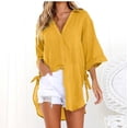 thumbnail image 4 of Ropa Vintage Y2k para mujer, camisetas para mujer, camisas para mujer, moda informal, elegante, suelta, cómoda, ropa de calle sólida, 4 of 4