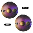 thumbnail image 2 of Kdxio Planets And Stars Pocket Mirror, 1X/2X Travel Makeup Mirror 2-Sided Folding Small Mirror Portable Double-Sided Magnifying Cosmetic Mirror for Gift-Round Shape, 2 of 9