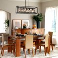 thumbnail image 3 of Patiojoy Rectangle Metal Vintage Chandelier 5-light Pendant Island Ceiling Light, 3 of 5