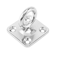 thumbnail image 6 of 10Pcs Square Swivel Pad Eye Rotatable Ceiling Hook Wall Mounted Hook Stainless Steel Eye Pad Plate(with Screws), 6 of 7
