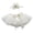 01-WhiteE(fit 23in goose), variant on SHENGXINY Porch Goose Outfit, Thin Tulle Tutu Rhinestone Flower Set Goose Clothes for Lawn Courtyard Patio Home Decor