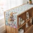 thumbnail image 6 of Table Runners 70 Inches Long Dress Scarves, Bunny Easter Farmhouse Coffee/Dining/Kitchen Table Decor, Holiday Table Runner, Spring Floral Rabbits Checkered Farmhouse 13x70 Inch, 6 of 9