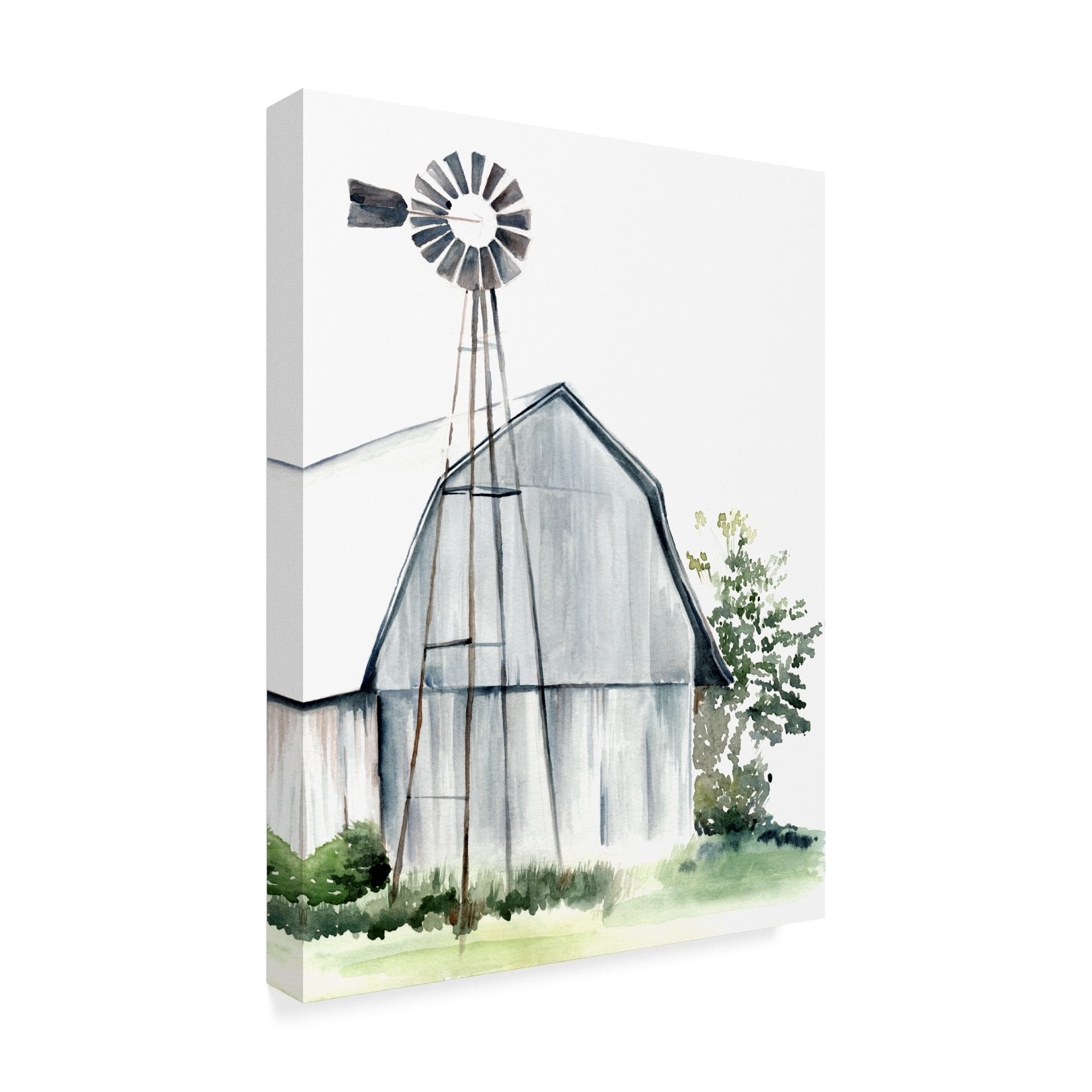Trademark Fine Art 'Watercolor Barn I' Canvas Art by Jennifer Paxton Parker