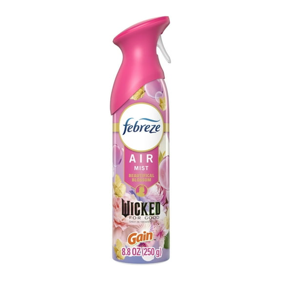Febreze Air Freshener, "Wicked: For Good" Limited Edition, Odor-Fighting Room Spray, Beautifical Blossoms, 8.8oz, 1 Count