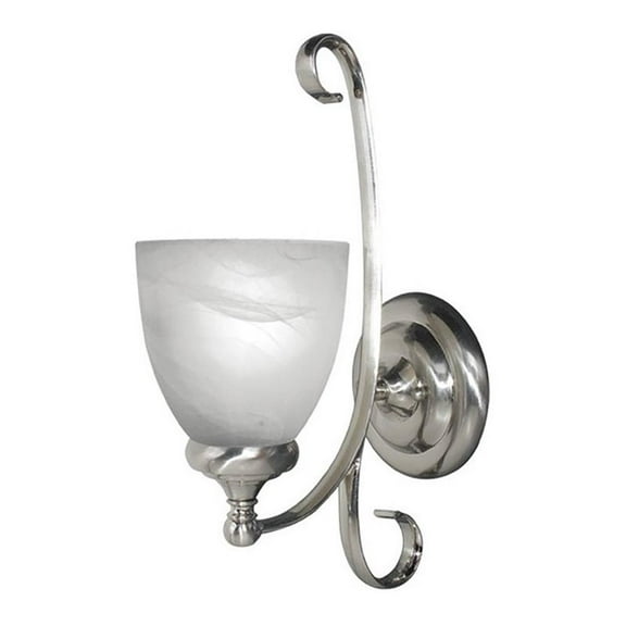 Woodbridge Lighting Kenshaw 1 Light Steel Wall Sconce in Satin Nickel
