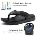 thumbnail image 4 of MeMoride Men's Flip-Flops Cushioned Arch Support Non-Slip Thong Sandals for Beach Pool Indoor Outdoor, 4 of 7